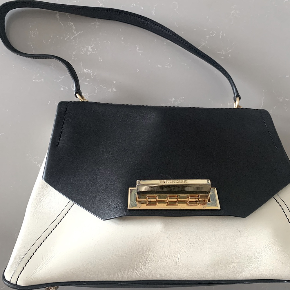 Zac Posen Black & White Leather Purse